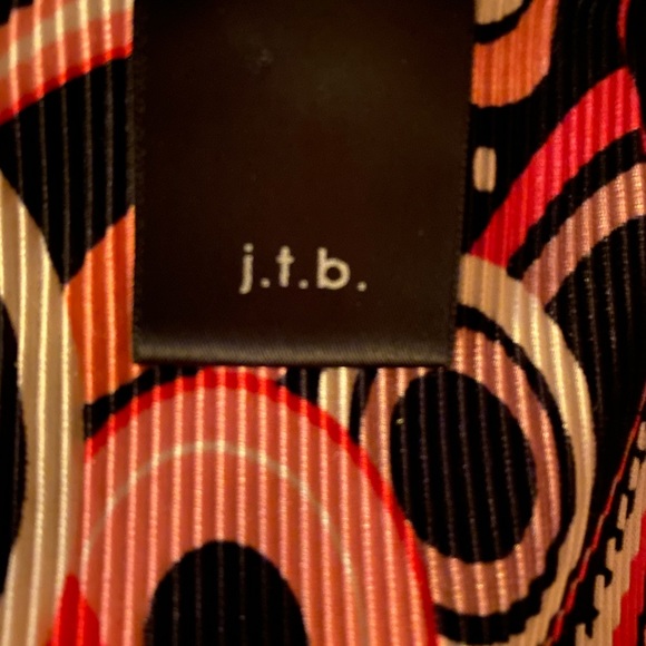 J.T.B. Pleated Oval Pattern Y2K 2000s Tank Top - Picture 5 of 5